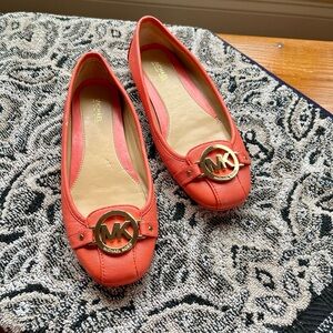 Michael Kors, Leather Mocassins/Driving Shoes, Salmon, 6